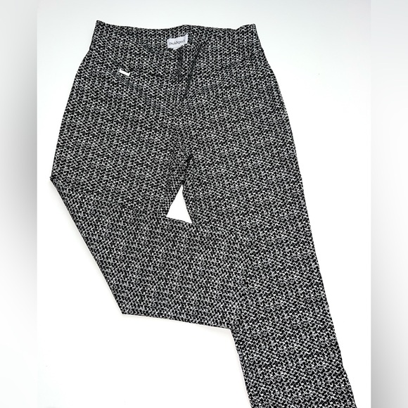 Peck & Peck Monochrome Pattern Tummy Control Stretch Pull on Pants Sz 12 - Picture 3 of 6